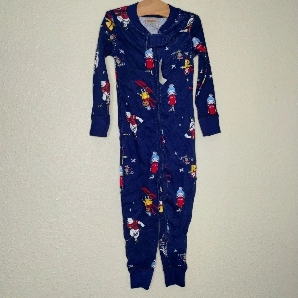 Hanna Andersson Organic Cotton Skiing Bears Sleeper
